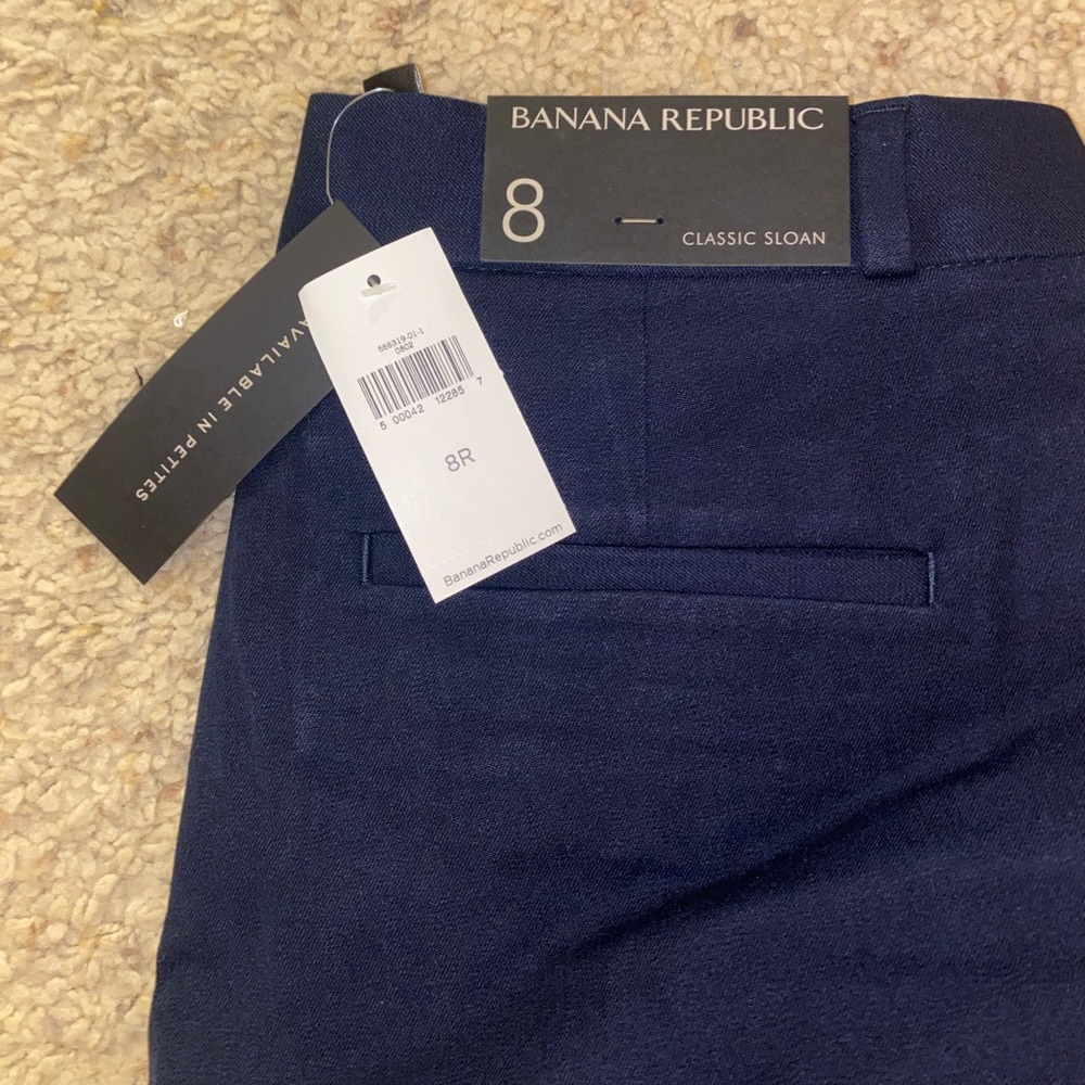 Banana Republic Navy Blue Classic Sloan Skinny Pant, size: 8 - Picture 5 of 11
